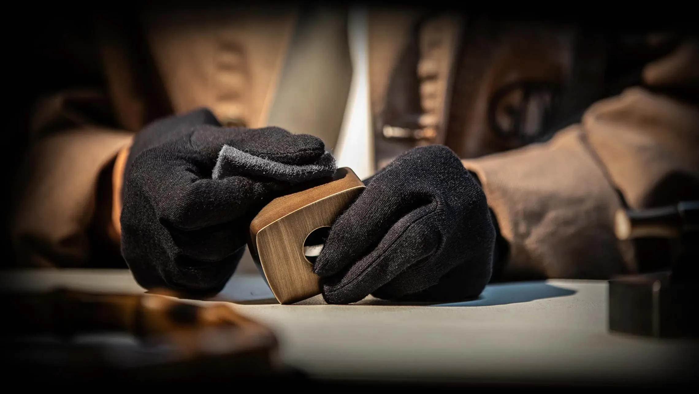Gessi PVD stainless-steel mixers, crafted by hand
